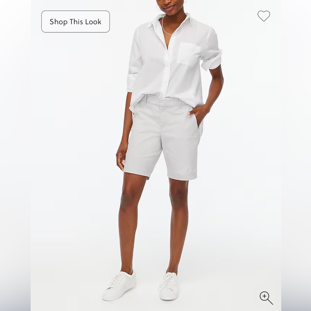 [J.CREW FACTORY] FRANKIE BERMUDA SHORTS - OYSTER GRAY